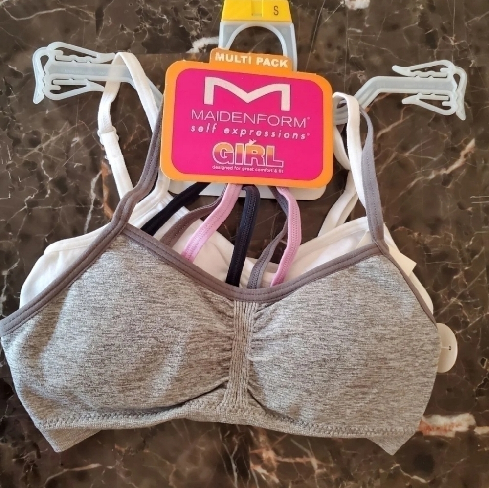 Maidenform Girls 2 pk Self Expression Bra size S